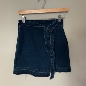 Forever 21 denim wrap skirt